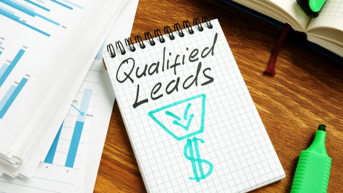 "Qualified leads"  written on paper