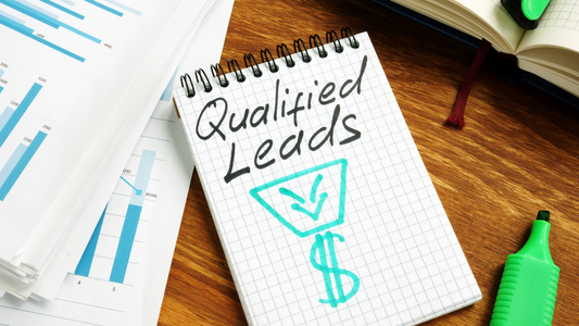 "Qualified leads"  written on paper