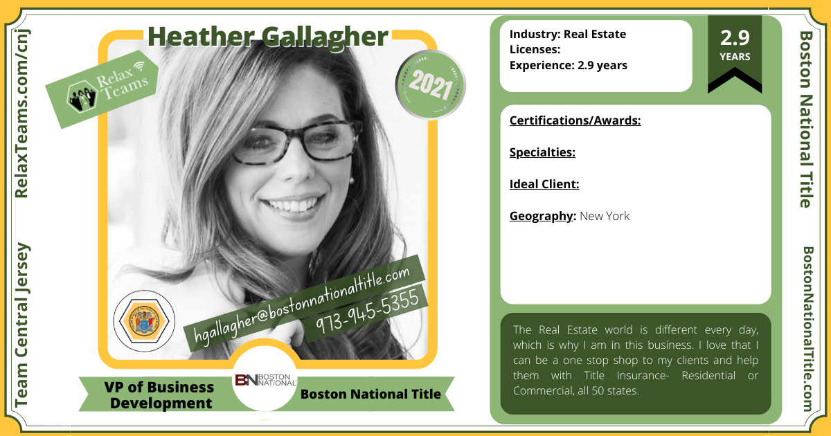 Heather Gallagher - VP of Business Development