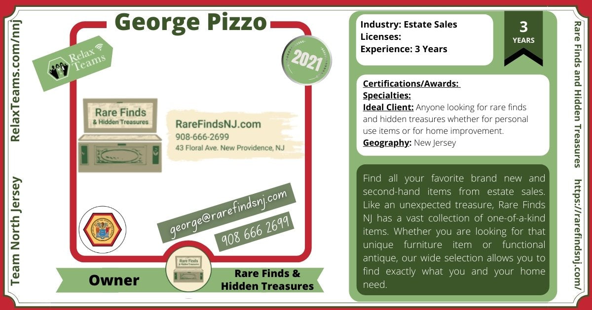 Photo and details of Rare Finds & Hidden Treasures owned by George Pizzo