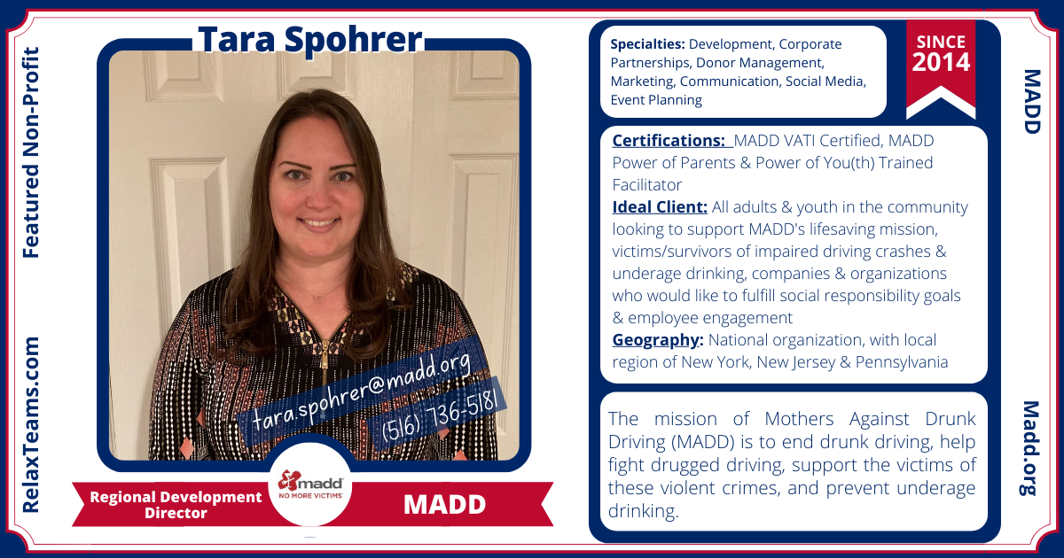 Tara Spohrer - Regional Development Director of MADD