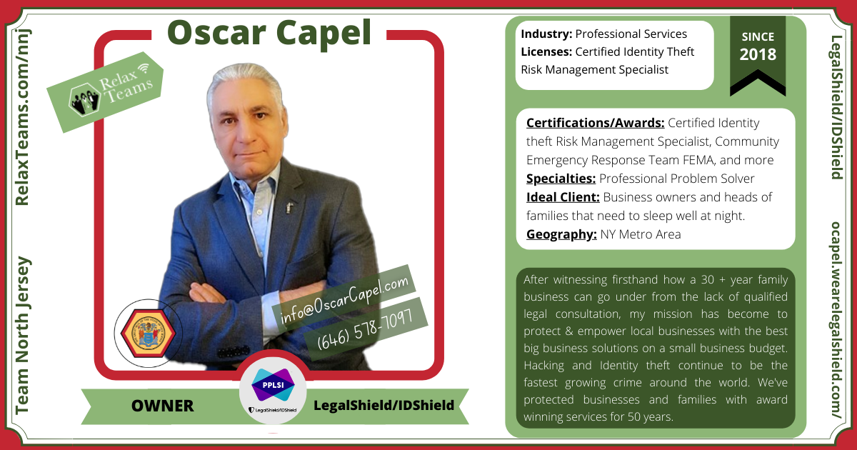 Oscar Capel - LegalShield/IDShield